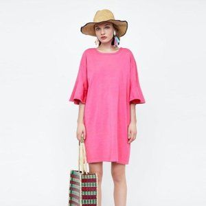 Zara Ruffled Sleeve Dress